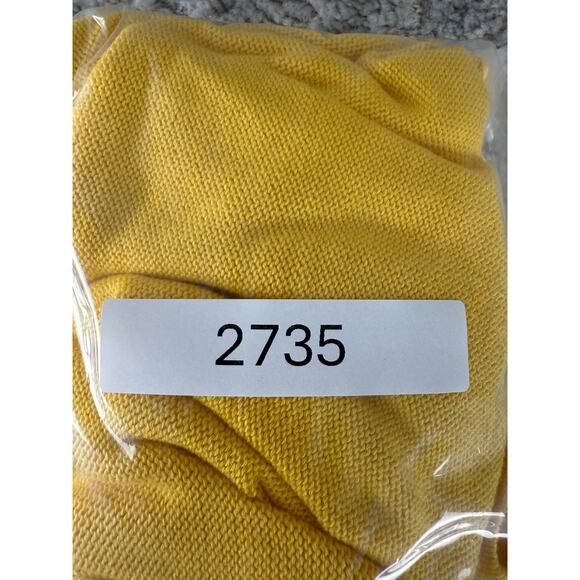 NEW Ralph Lauren Size M 8-10 Pima Cotton Open Front Cardigan Sweater Yellow NWT - Picture 9 of 9
